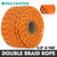 Corde de polyester double tresse 7/16 po Arlmont & Co.