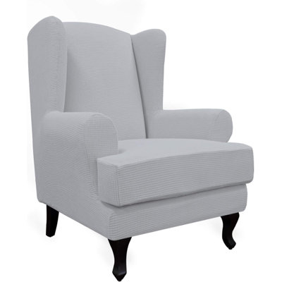 Box Cushion Wingback Slipcover
