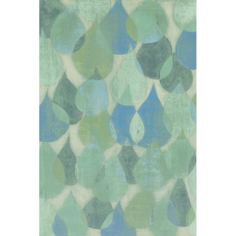 Rain Drops II by Grace Popp - Wrapped Canvas Painting, 46cm H x 30cm W x 3.8cm D