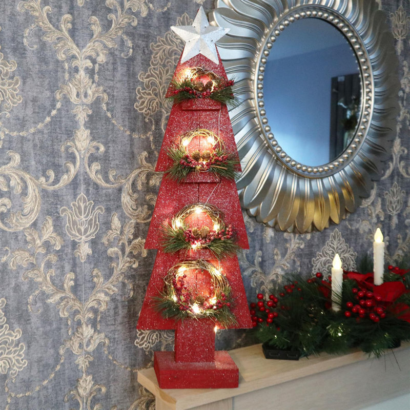 No Holiday Shaped Ornament, Red, 31 cm x 17.5cm x 6cm