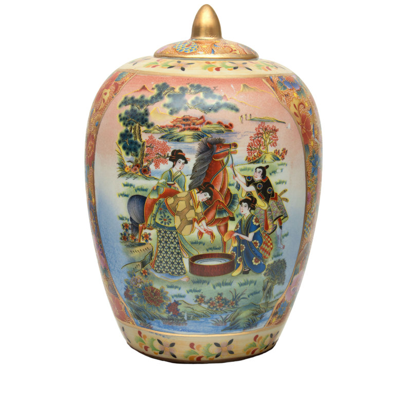 Pot en porcelaine Pomona, Cheval Satsuma