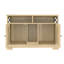 Enceinte de litière pour chat pour 2 chats, double salle de lit cachée pour salle de bain pour chat, table de bout pour maison de chat intérieure, brun