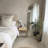 Classic Arched Full-Length Wood Floor Standing Mirror-792013368-792013370