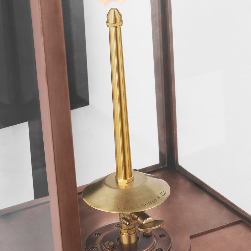 Fresno Gas 1 - Light Outdoor Wall Lantern, 30.5" H x 9" W x 12.25" D