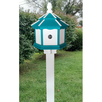 20'' H x 15'' W x 13'' D Post Weather Resistant Birdhouse
