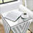 Mirror Table, Gorgeous Side Table With Crystal Inlay, Small Mirror Coffee Table