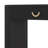 Modern Entryway Console Table With Vertical Ribbed Design, Functional Drawer