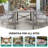 59.1"X35.4" Patio Tables With Umbrella Hole