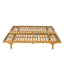 Ensemble de chaises longues d'extérieur en bois d'acacia à 5 positions avec coussins pour patio, près de la piscine Wynrix-129349157