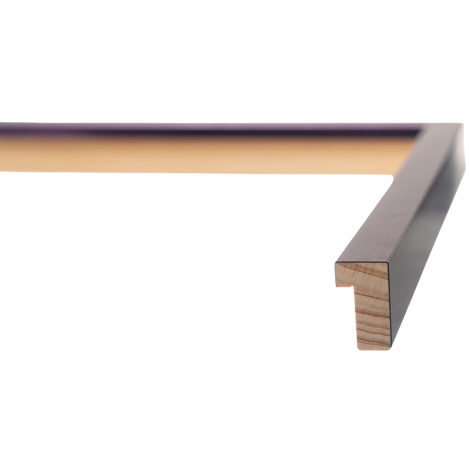 Linnson Wood Picture Frame with Mat, Purple, 8" x 10", 16" x 20"