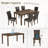 Modern Dining Table Sets(must Include Both Table And Chair), Wood Kitchen