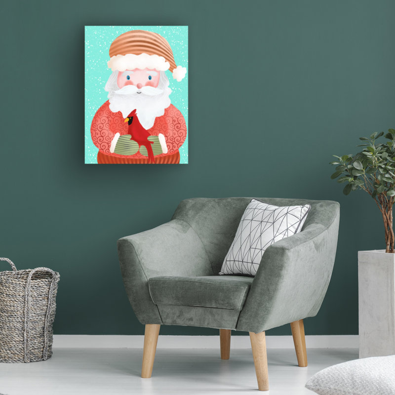 "Santa Pack I" sur toile, H 19 po x l 14 po