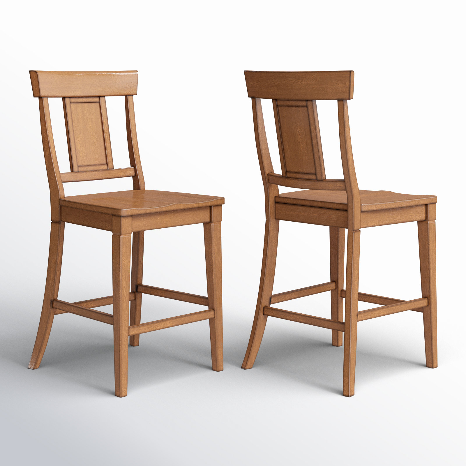 Fortville Bar Stool, Oak, Counter Stool (24.21" Seat Height)