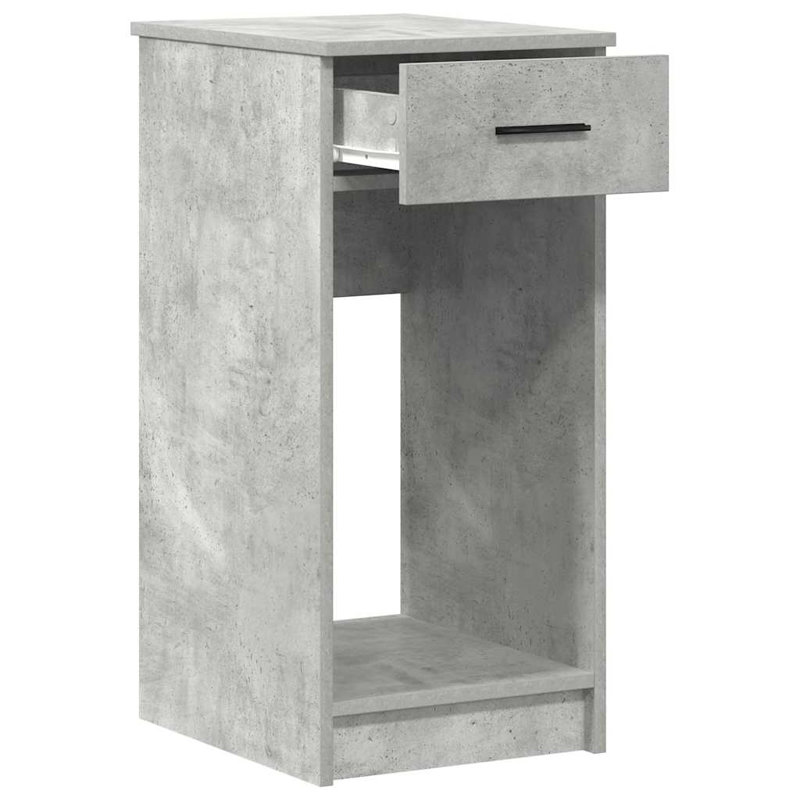 Brezina Manufactured Wood Computer Tower Stand, Concrete Grey