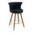 Swivel Bar Stools With Backrest And Footrest, 360-Degree Rotation And Ergonomic Design-1966101088