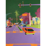 Left Turn Print by Sue Graef