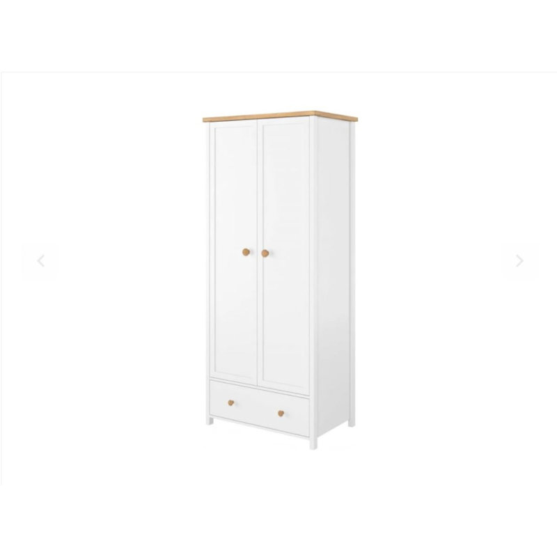 Nazareth 2 Door Manufactured Wood Wardrobe