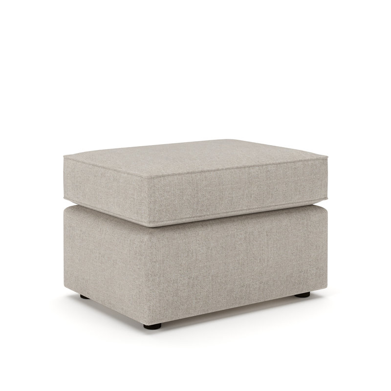 Leigh 27" Wide Rectangle Standard Ottoman, Monique Twine