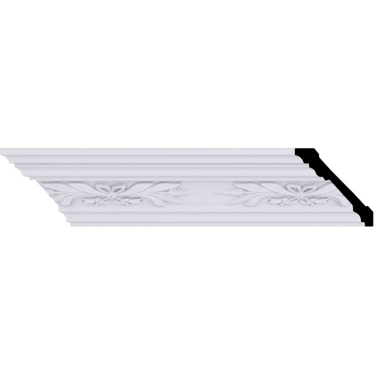 Échantillon - Moulure couronnée Endurathane, H 3 1/4 po x P 3 1/4 po x F 4 1/2 po x L 12 po (répétition de 8 po)