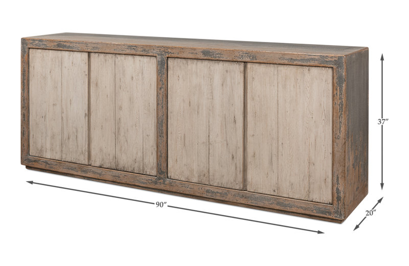 Monango 90'' W Solid Wood Sideboard