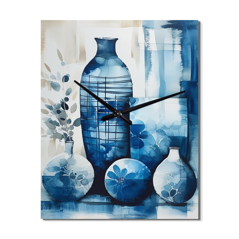 Horloge murale Jaisy - Boho Pottery, H 28 po x l 12 po x P 1 po