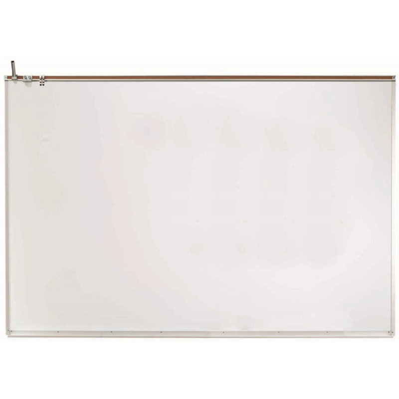 Tableau blanc magnétique à cadre en aluminium, H 4 pi x l 6 pi