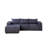 Boneless Modular Vacuum-Compressed Dark Gray Sofa