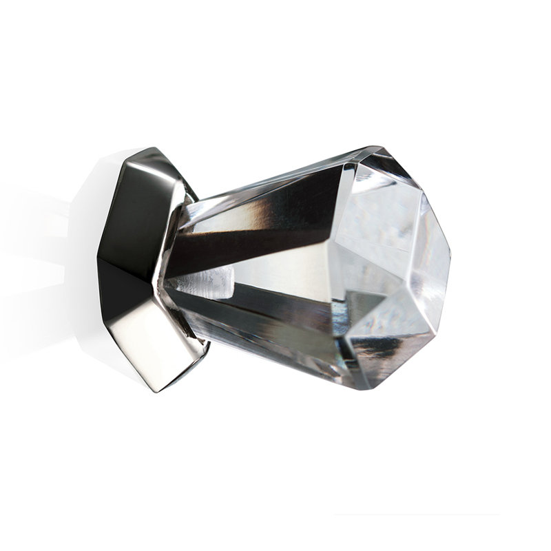 Poignée géométrique octogonale Tiffany, H 1,1 po x l 1,09 po x P 1,09 po, Cuivre brossé