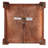 Rustic Lodge Copper Metal Fence Post Cap Light
