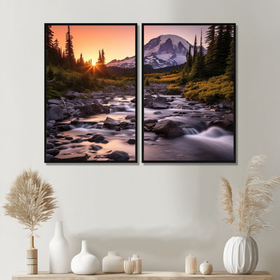 Washington Mount Rainier National Park II - Washington Large Canvas Wall Art
