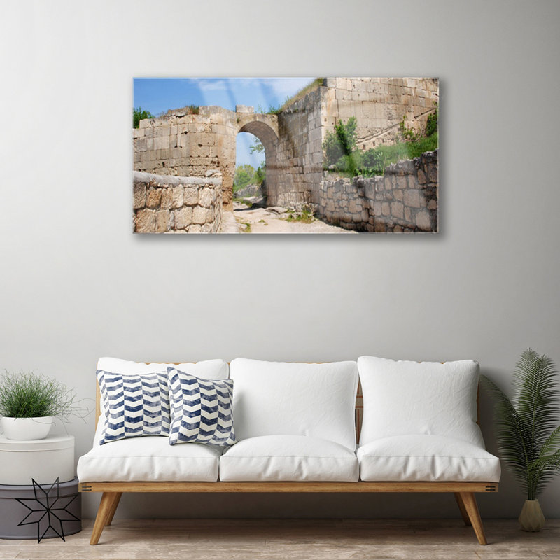Architecture Ruin - No Frame Print on Glass