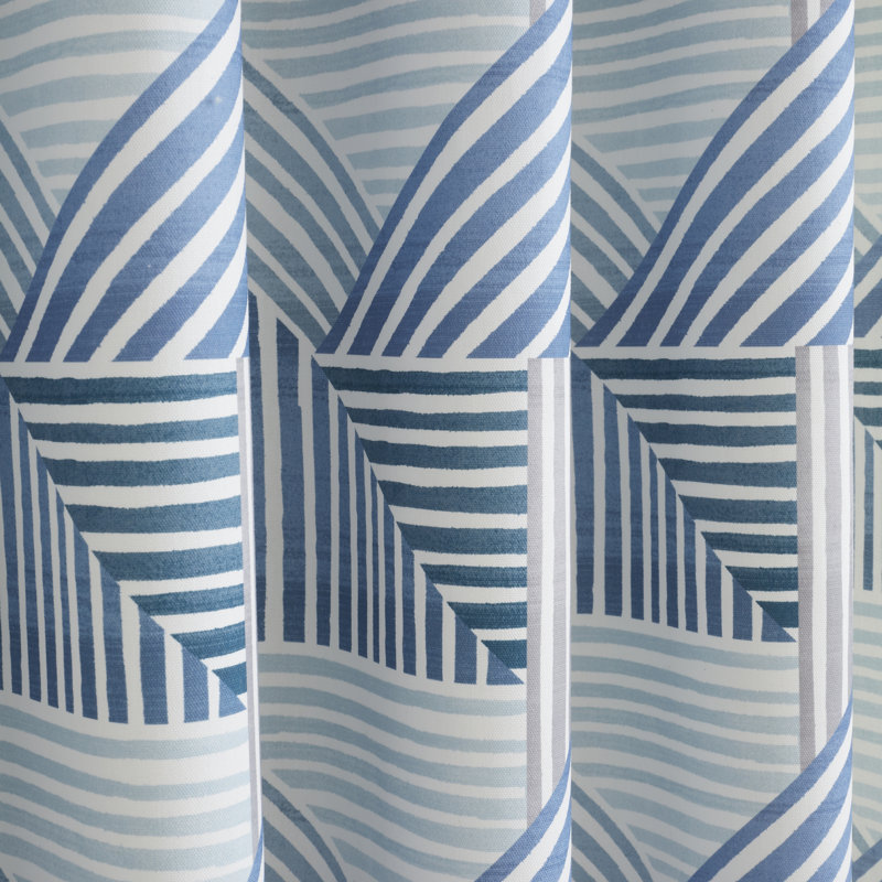Campden Cotton Room Darkening Curtain Pair, Teal, Width 168 x Drop 229cm