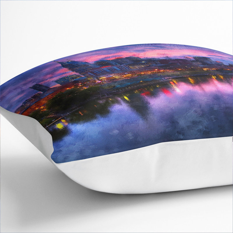 Square Cushion, 40cm H x 40cm W x 15cm D, White
