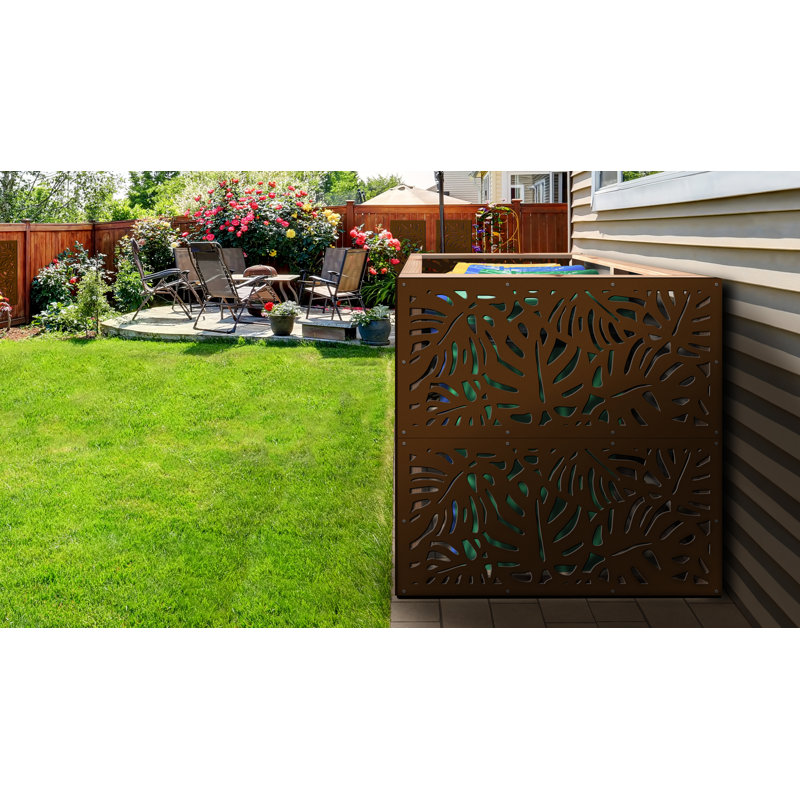 Panneau d'intimité décoratif Tropics, Brun