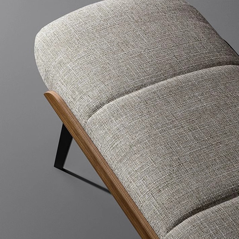 Banc rembourré 100% lin, H 17,71 po x l 31,49 po x P 15,74 po