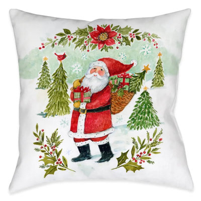 Joy Of Christmas Reversible Throw Pillow