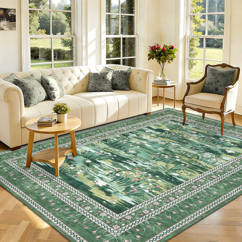 Rugs for Living Room Area Rugs Machine Washable Area Rugs Foldable Carpet Non-Slip Accent Carpet for Living Room,Bedroom,Entry