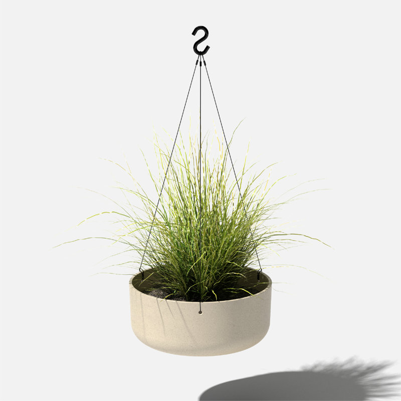 Mason Series Hanging Kona Bowl Planter, 2, Sand