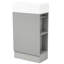 Meuble-lavabo moderne gris 18,6 po avec armoire et lavabo en céramique-879680088