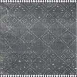 Tapis géométrique gris foncé