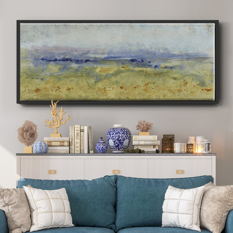 Open Terrain I- Framed Canvas