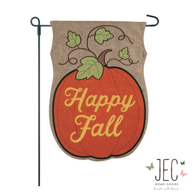 Joyeux automne citrouille en toile de jute