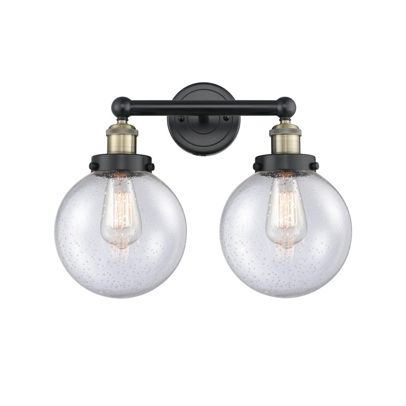 Alphonsa 2 - Light Dimmable Vanity Light, Seedy, Black Antique Brass