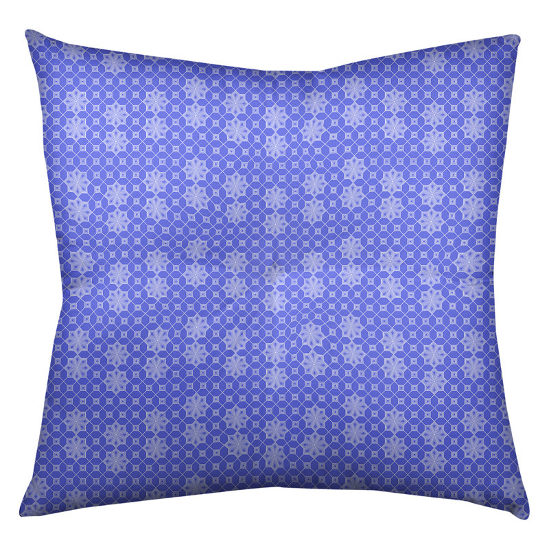 Coussin Katelyn Elizabeth, 26 po x 26 po, Bleu