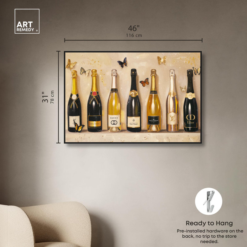 Art Remedy, toile d'art Barcart, Cadre flottant noir, H 31 po x l 46 po