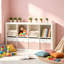 Bacs de rangement 13 x 13 pouces avec carton inférieur renforcé, 6 grands cubes de rangement pliables en tissu avec poignées pour tablettes, placards et rangement pour la lessive