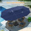 Parasol de marché rectangulaire avec base Yoko 15 pi x 9 pi-912264419