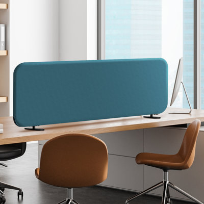 Séparateur de bureau debout, écran diviseur de table portable pour bureau, salle de classe, bureau, anti-rayures, saphir 48 po x 18 po
