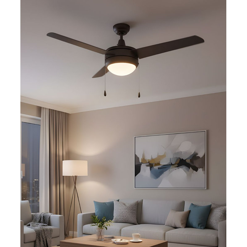 Ventilateur de plafond 50 pales à 3 pales Contempo finition bronze huilé avec lumière DEL intégrée