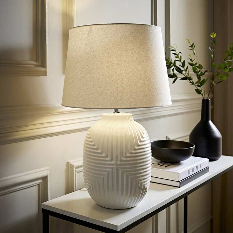 Harrison Ceramic Table Lamp, 56cm H x 35cm W x 35cm D